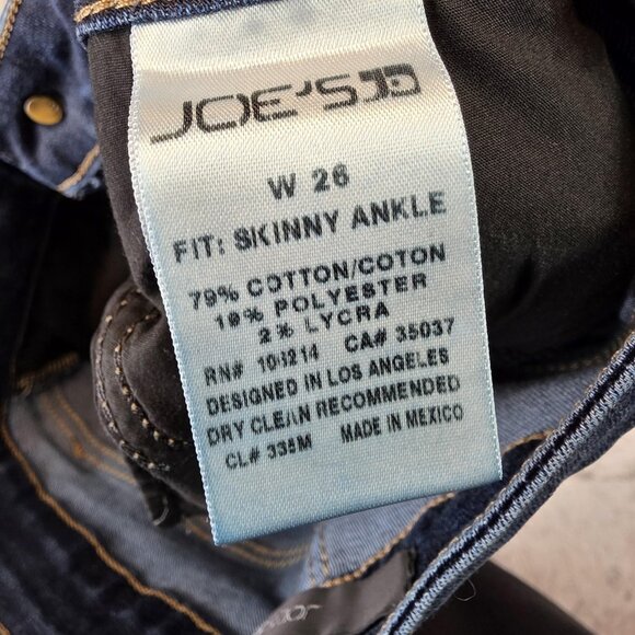Joe's Jeans Skinny Ankle Jeans Womens 26 Blue Sonnet Stretch Denim ADNSNT5968 - Picture 10 of 12